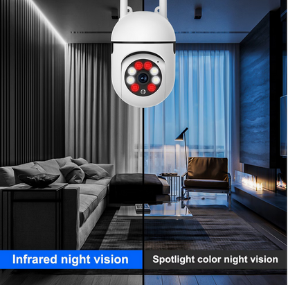 1080P Wireless Security Camera | Full-Color Night Vision & Pan/Tilt/Zoom